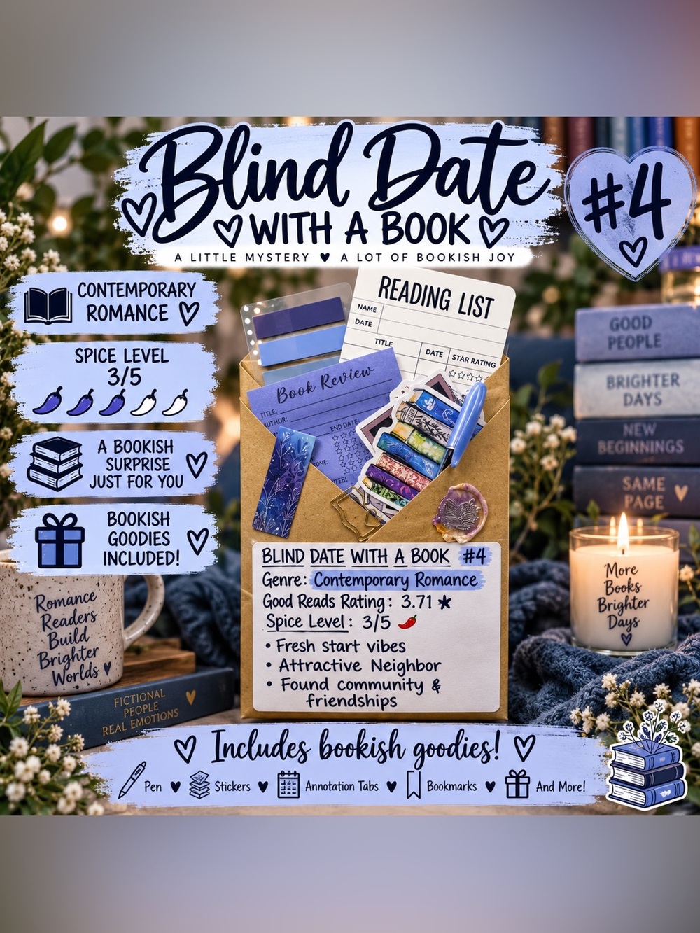 Blind Date With A Book #4 Set Book & Accessories